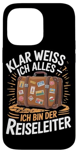 Klar Weiss Ich Alles Ich Bin Der Reiseleiter Hülle für iPhone 14 Pro Max Klar Weiss Ich Alles Ich Bin Der Reiseleiter Hülle für iPhone 14 Pro Max von Reiseleiter Tourismus Guide Underground Reisen
