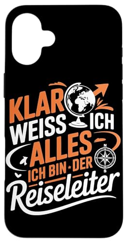 Klar Weiss Ich Alles Ich Bin Der Reiseleiter Hülle für iPhone 16 Plus Klar Weiss Ich Alles Ich Bin Der Reiseleiter Hülle für iPhone 16 Plus von Reiseleiter Tourismus Guide Underground Reisen