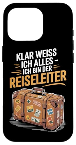 Klar Weiss Ich Alles Ich Bin Der Reiseleiter Hülle für iPhone 16 Pro Klar Weiss Ich Alles Ich Bin Der Reiseleiter Hülle für iPhone 16 Pro von Reiseleiter Tourismus Guide Underground Reisen