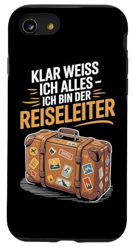Klar Weiss Ich Alles Ich Bin Der Reiseleiter Hülle für iPhone SE (2020) / 7 / 8 von Reiseleiter Tourismus Guide Underground Reisen