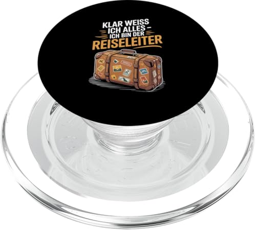 Klar Weiss Ich Alles Ich Bin Der Reiseleiter PopSockets PopGrip für MagSafe von Reiseleiter Tourismus Guide Underground Reisen