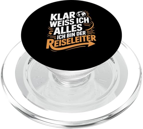 Klar Weiss Ich Alles Ich Bin Der Reiseleiter PopSockets PopGrip für MagSafe Klar Weiss Ich Alles Ich Bin Der Reiseleiter PopSockets PopGrip für MagSafe von Reiseleiter Tourismus Guide Underground Reisen