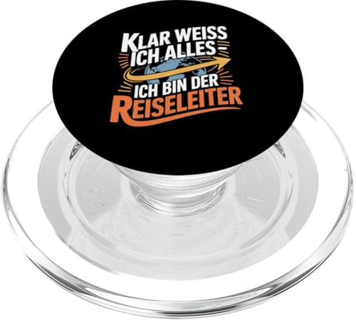 Klar Weiss Ich Alles Ich Bin Der Reiseleiter PopSockets PopGrip für MagSafe Klar Weiss Ich Alles Ich Bin Der Reiseleiter PopSockets PopGrip für MagSafe von Reiseleiter Tourismus Guide Underground Reisen