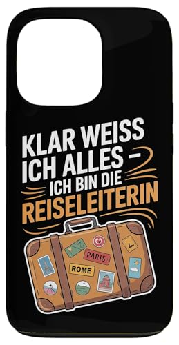 Klar Weiss Ich Alles Ich Bin Die Reiseleiterin Hülle für iPhone 13 Pro von Reiseleiter Tourismus Guide Underground Reisen