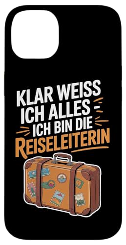 Klar Weiss Ich Alles Ich Bin Die Reiseleiterin Hülle für iPhone 14 Plus von Reiseleiter Tourismus Guide Underground Reisen