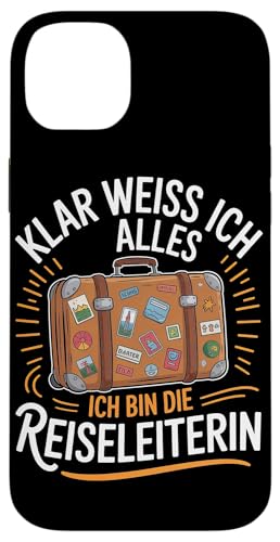 Klar Weiss Ich Alles Ich Bin Die Reiseleiterin Hülle für iPhone 14 Plus Klar Weiss Ich Alles Ich Bin Die Reiseleiterin Hülle für iPhone 14 Plus von Reiseleiter Tourismus Guide Underground Reisen