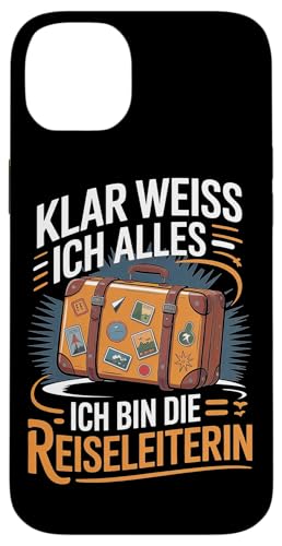 Klar Weiss Ich Alles Ich Bin Die Reiseleiterin Hülle für iPhone 14 Plus Klar Weiss Ich Alles Ich Bin Die Reiseleiterin Hülle für iPhone 14 Plus von Reiseleiter Tourismus Guide Underground Reisen
