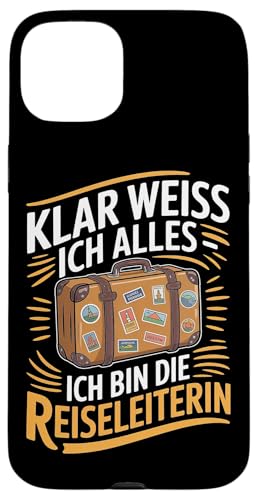Klar Weiss Ich Alles Ich Bin Die Reiseleiterin Hülle für iPhone 15 Plus Klar Weiss Ich Alles Ich Bin Die Reiseleiterin Hülle für iPhone 15 Plus von Reiseleiter Tourismus Guide Underground Reisen