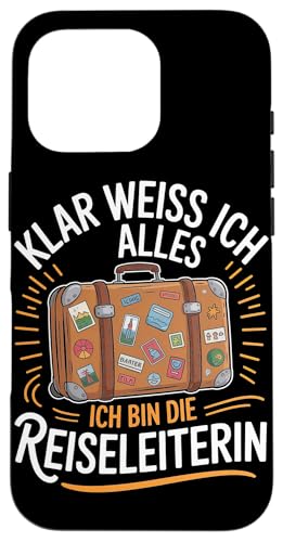 Klar Weiss Ich Alles Ich Bin Die Reiseleiterin Hülle für iPhone 16 Pro Klar Weiss Ich Alles Ich Bin Die Reiseleiterin Hülle für iPhone 16 Pro von Reiseleiter Tourismus Guide Underground Reisen