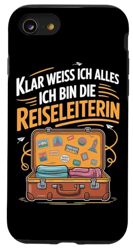 Klar Weiss Ich Alles Ich Bin Die Reiseleiterin Hülle für iPhone SE (2020) / 7 / 8 von Reiseleiter Tourismus Guide Underground Reisen