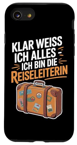 Klar Weiss Ich Alles Ich Bin Die Reiseleiterin Hülle für iPhone SE (2020) / 7 / 8 von Reiseleiter Tourismus Guide Underground Reisen
