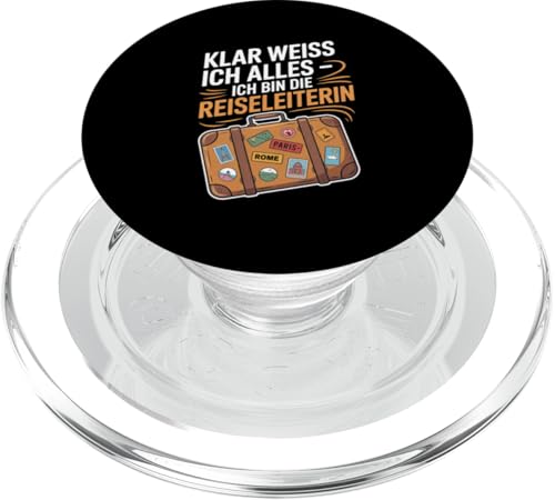 Klar Weiss Ich Alles Ich Bin Die Reiseleiterin PopSockets PopGrip für MagSafe Klar Weiss Ich Alles Ich Bin Die Reiseleiterin PopSockets PopGrip für MagSafe von Reiseleiter Tourismus Guide Underground Reisen