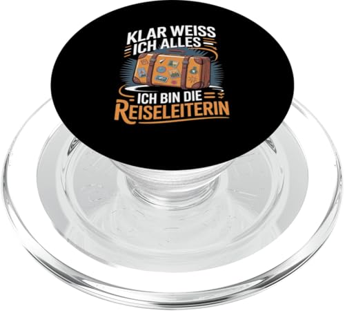 Klar Weiss Ich Alles Ich Bin Die Reiseleiterin PopSockets PopGrip für MagSafe Klar Weiss Ich Alles Ich Bin Die Reiseleiterin PopSockets PopGrip für MagSafe von Reiseleiter Tourismus Guide Underground Reisen