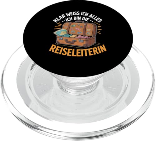 Klar Weiss Ich Alles Ich Bin Die Reiseleiterin PopSockets PopGrip für MagSafe Klar Weiss Ich Alles Ich Bin Die Reiseleiterin PopSockets PopGrip für MagSafe von Reiseleiter Tourismus Guide Underground Reisen