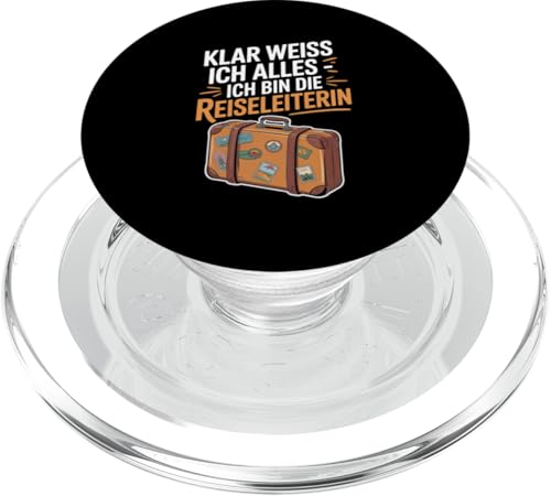 Klar Weiss Ich Alles Ich Bin Die Reiseleiterin PopSockets PopGrip für MagSafe Klar Weiss Ich Alles Ich Bin Die Reiseleiterin PopSockets PopGrip für MagSafe von Reiseleiter Tourismus Guide Underground Reisen