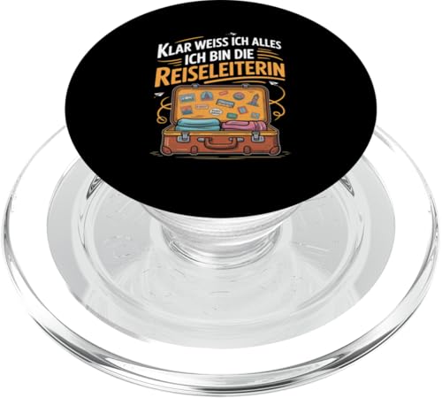 Klar Weiss Ich Alles Ich Bin Die Reiseleiterin PopSockets PopGrip für MagSafe Klar Weiss Ich Alles Ich Bin Die Reiseleiterin PopSockets PopGrip für MagSafe von Reiseleiter Tourismus Guide Underground Reisen