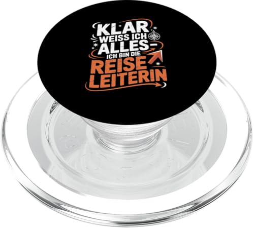 Klar Weiss Ich Alles Ich Bin Die Reiseleiterin PopSockets PopGrip für MagSafe Klar Weiss Ich Alles Ich Bin Die Reiseleiterin PopSockets PopGrip für MagSafe von Reiseleiter Tourismus Guide Underground Reisen