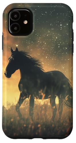 Hülle für iPhone 11 Pferd mit Sternen Pferde Mädchen Hülle für iPhone 11 Pferd mit Sternen Pferde Mädchen von Reiten Pferdefan Pferdeliebhaber Pferdemotiv
