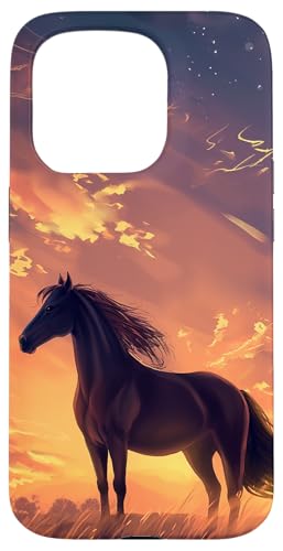 Hülle für iPhone 15 Pro Pferd mit Sternen Pferde Mädchen Hülle für iPhone 15 Pro Pferd mit Sternen Pferde Mädchen von Reiten Pferdefan Pferdeliebhaber Pferdemotiv
