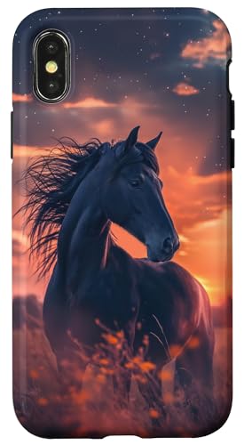 Hülle für iPhone X/XS Pferd mit Sternen Sonnenuntergang Pferde Mädchen Hülle für iPhone X/XS Pferd mit Sternen Sonnenuntergang Pferde Mädchen von Reiten Pferdefan Pferdeliebhaber Pferdemotiv