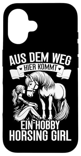 Aus Dem Weg Hier Kommt Ein Hobby Horsing Girl Mädchen Hülle für iPhone 16 von Reitsport Reiter Pferdesport Enthusiasten Frauen