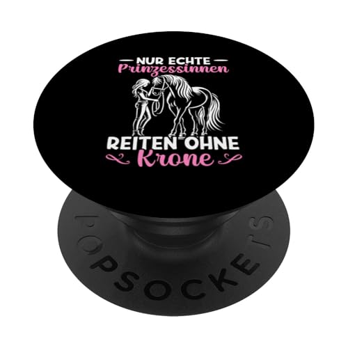 Nur Echte Prinzessinnen Reiten Ohne Krone Reiterin Pferd PopSockets Klebender PopGrip Nur Echte Prinzessinnen Reiten Ohne Krone Reiterin Pferd PopSockets Klebender PopGrip von Reitsport Reiter Pferdesport Enthusiasten Frauen