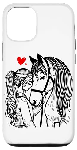 Pferde Mädchen Pferd Liebhaber Reiten Reiterin Liebe Hülle für iPhone 12/12 Pro von Reitsport Reiter Pferdesport Enthusiasten Frauen