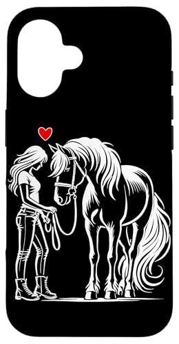Pferde Mädchen Pferd Liebhaber Reiten Reiterin Liebe Hülle für iPhone 16 von Reitsport Reiter Pferdesport Enthusiasten Frauen