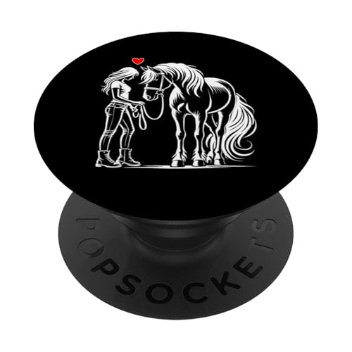 Pferde Mädchen Pferd Liebhaber Reiten Reiterin Liebe PopSockets Klebender PopGrip Pferde Mädchen Pferd Liebhaber Reiten Reiterin Liebe PopSockets Klebender PopGrip von Reitsport Reiter Pferdesport Enthusiasten Frauen