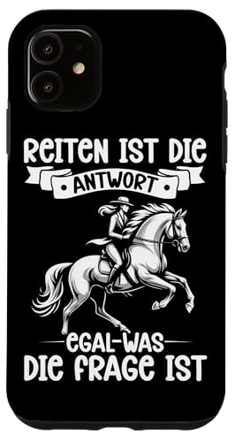 Reiten Ist Die Antwort Egal Was Die Frage Ist Reiterin Pferd Hülle für iPhone 11 Reiten Ist Die Antwort Egal Was Die Frage Ist Reiterin Pferd Hülle für iPhone 11 von Reitsport Reiter Pferdesport Enthusiasten Frauen