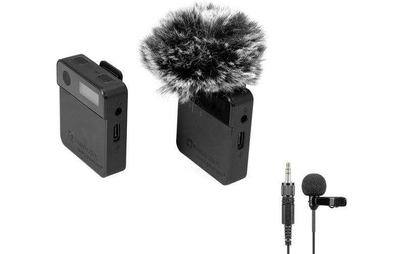 Relacart Set MIPASSPORT Miniaturfunksystem für Videofilmer + LM-P01 Lavalier von Relacart