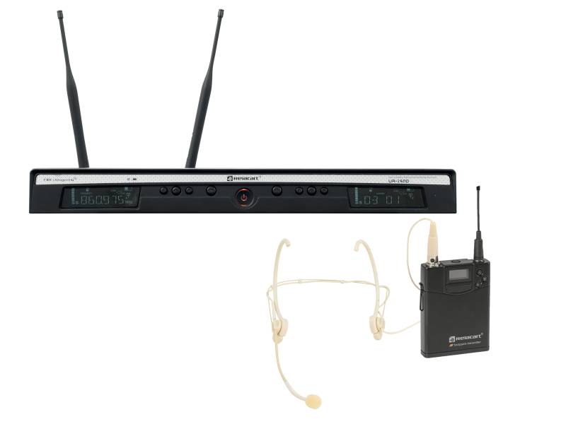 Relacart Set UR-260D Bodypack mit HM-600S Headset von Relacart