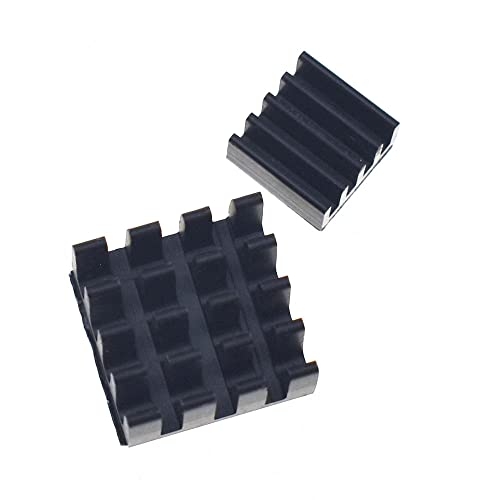 RELAND SUN Aluminium-Kühlkörper-Kühler-Kühler-Kit für Pi 3 Pi 2 Pi Modell B+ (schwarz, groß-klein) von Reland Sun