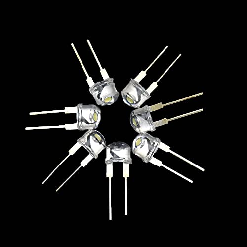 RELAND SUN LED-Leuchtdiode, 8 mm, 0,5 W, F8 mm, Weiß, 20 Stück von Reland Sun