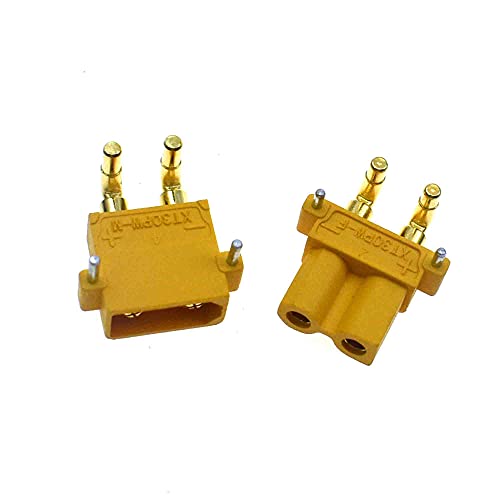 Reland Sun 1 Paar XT30PW Männlich Weiblich Stecker Adapter ESC PCB Board Stecker Banane Golden XT30 Upgrade Rechtwinklig Stecker Stecker Stecker von Reland Sun