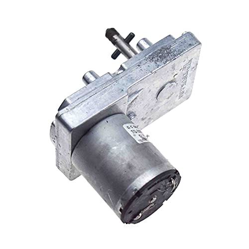 Reland Sun 1 Stück DC 24 V 12 V Reduziermotor Metallgetriebe großes Drehmoment 7-förmig Schaftdurchmesser 8 mm verlangsamt 1:77 (12 V 20 U/min). von Reland Sun