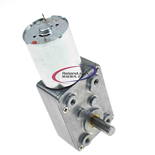 Reland Sun 1 x 4632–370 rechtwinkliger Schneckengetriebemotor mit selbstverriegelndem 12 V 1 U/min 2 U/min 3 U/min 5 U/min 50 U/min 100 U/min 200 U/min langsamer Motor Schneckenmotor (1 U/min). von Reland Sun