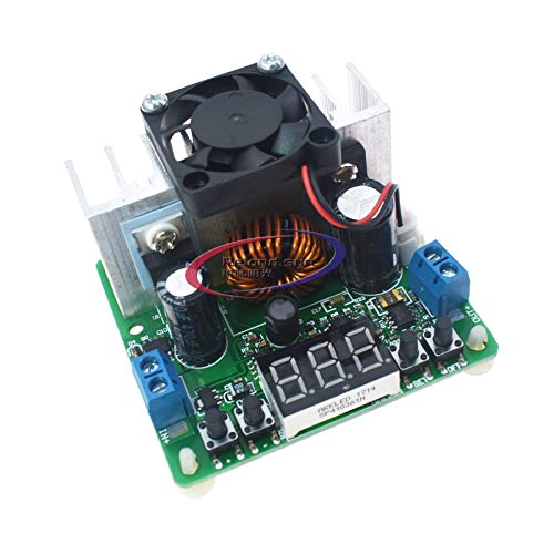 Reland Sun 1 x Numerische Steuerung DC – DC DC verstellbares Modul Integration Voltmeter 8 A 4 A geregelte Stromversorgung (8 A mit Lüfter). von Reland Sun