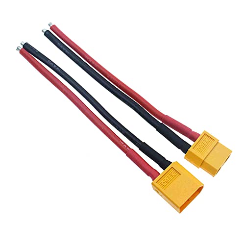 Reland Sun 1 x XT60-Buchse auf XT30 XT90 EC3 T-Stecker ESC (XT60) 14 AWG, 10 cm. von Reland Sun