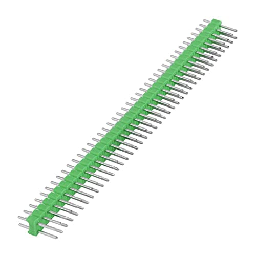 Reland Sun 10 x zweireihige Stiftleiste, 2 x 40-polig, 2,54 mm männlich, gerader Stiftleisten-Anschluss (grün) von Reland Sun