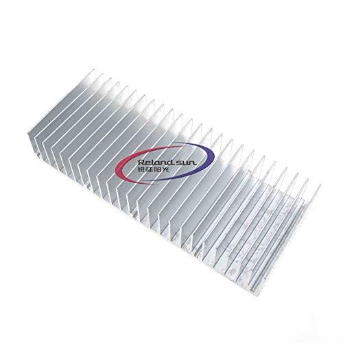 Reland Sun Aluminium-Kühlkörper 60 x 150 x 25 mm / 2,36 x 5,91 x 0,98 Zoll Kühler für Leiterplatten PCB Kühlkörper LED Kühler Verstärker Transistoren Halbleiter Geräte mit 24 Stück Lamellen von Reland Sun