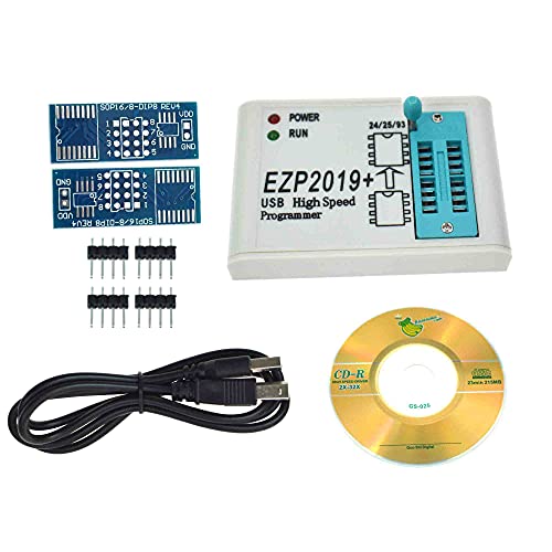 Reland Sun EZP2019 Hochgeschwindigkeits-USB-SPI-Programmierer, getestete Basisunterstützung für Block 24 EEPROM, für 25 Flash 93 EEPROM (EZP2019 2 Adapter) von Reland Sun