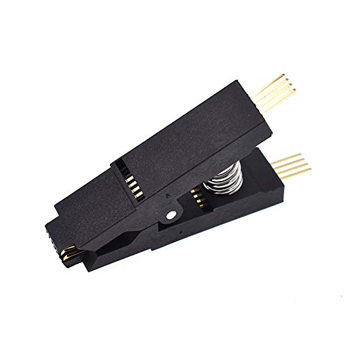 Reland Sun Programmer Testclip SOP8 8-poliger BIOS-Clip breiter und schmaler Körper 8-poliger Universal-Clip Adapterclip IC Buchse Brennchip Clip (SOP8 rechtwinklig) von Reland Sun