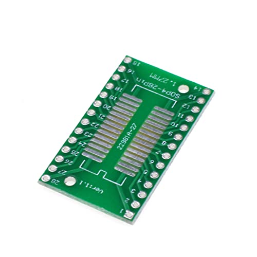 Reland Sun TSSOP28 SSOP28 SOP-28 SOP28 auf DIP28 Transferboard DIP Pinnwand Pitch Adapter 5 Stück von Reland Sun