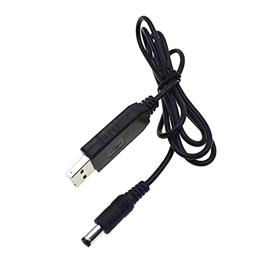 USB Power Boost USB-Kabel DC 5 V auf 9 V/12 V 1 A 2,1 x 5,5 mm Konverter Adapter (5 V auf 12 V Kabel) von Reland Sun