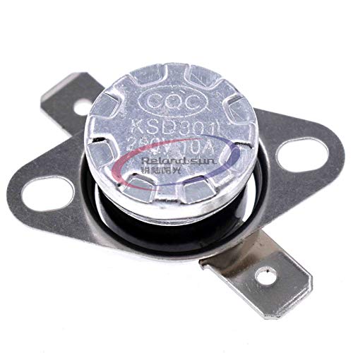 Reland Sung 5 Stück KSD301 250 V 10 A normal geschlossene oder offene Temperaturschalter Thermosteuerung 30 °C bis 160 °C Celsius (normal geschlossen 155 °C). von Reland Sung