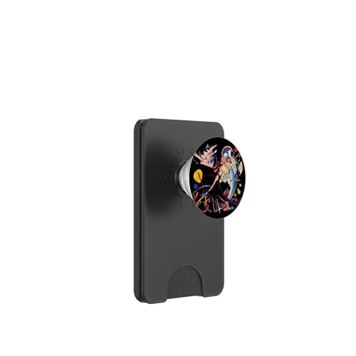 Blaues Segment von Wassily Kandinsky (1921) PopSockets PopWallet für MagSafe von RelaxArtWorld