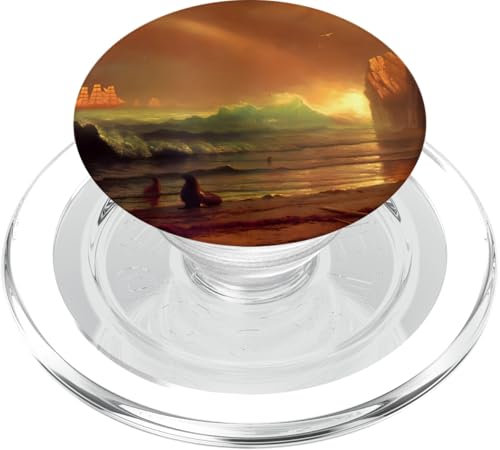 Das Goldene Tor von Albert Bierstadt (1900) PopSockets PopGrip für MagSafe von RelaxArtWorld