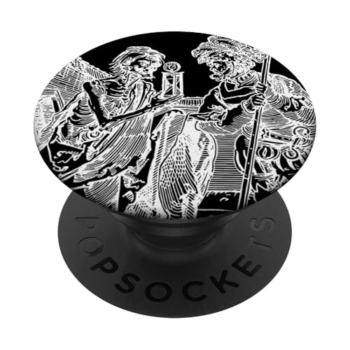 Der Tod und die Landsknecht von Albrecht Durer (1510) PopSockets Klebender PopGrip von RelaxArtWorld