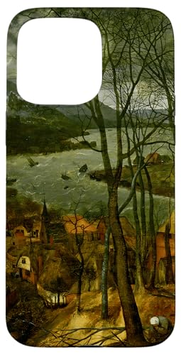 Der düstere Tag (Januar) von Pieter Bruegel dem Älteren (1565) Hülle für iPhone 15 Pro Max von RelaxArtWorld